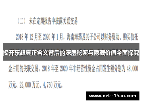 揭开东超真正含义背后的深层秘密与隐藏价值全面探究 揭开东超真正含义背后的深层秘密与隐藏价值全面探究